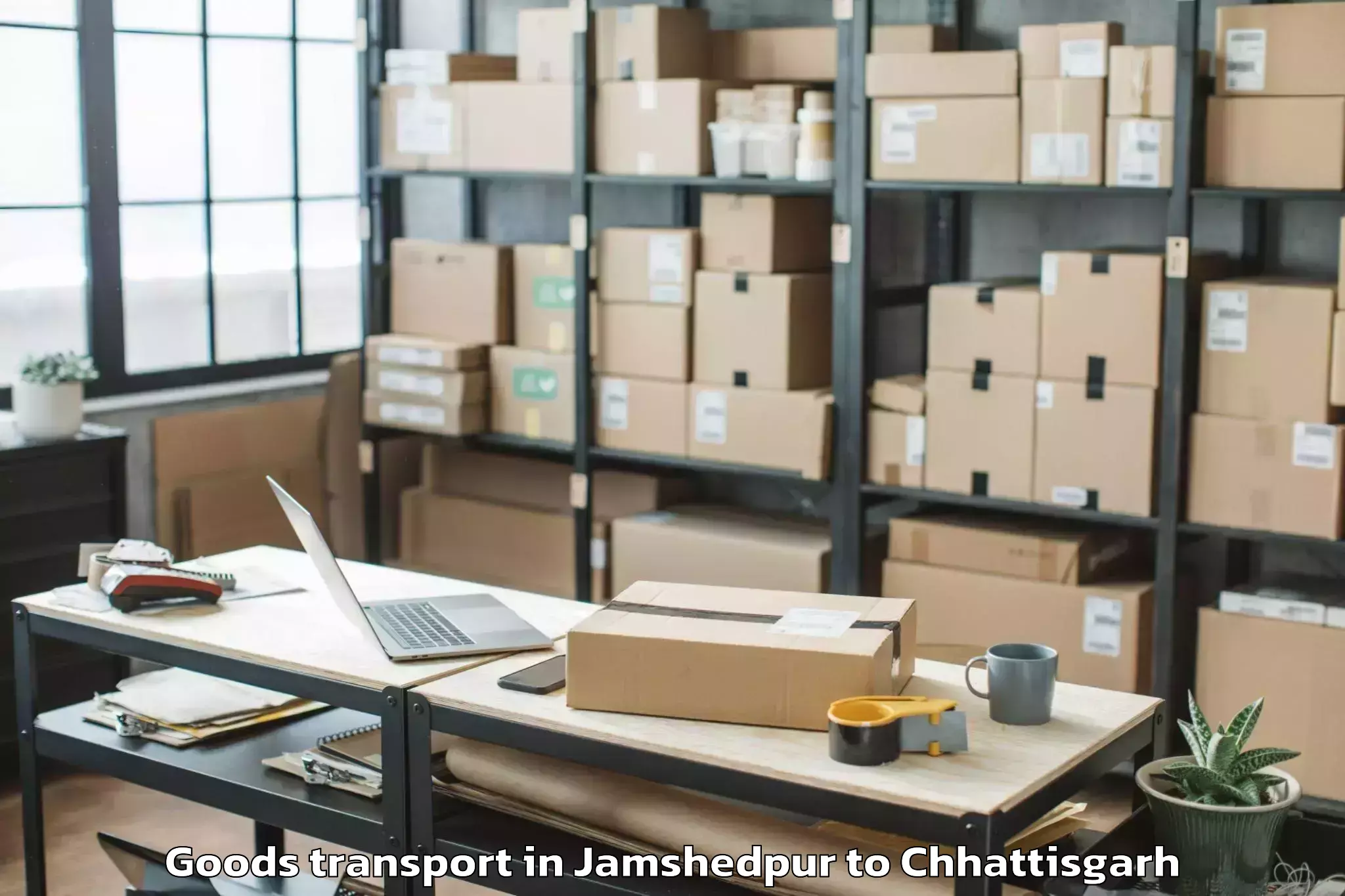 Quality Jamshedpur to Hidayatullah National Law Univ Goods Transport